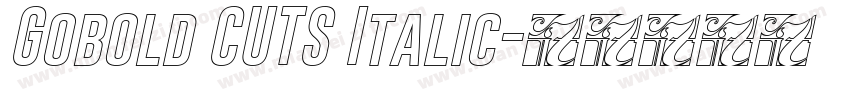 Gobold CUTS Italic字体转换